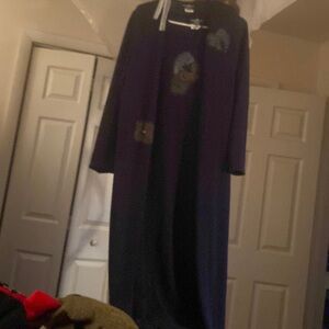 2pcs dress with jacket 3 splits gorgeous